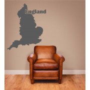 England als Wandtattoo