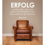 Erfolg besteht darin... als Wandtattoo