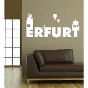 Erfurt als Wandtattoo