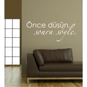 Önce düsün... als Wandtattoo