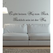 Es gibt keinen Weg zum Glück... als Wandtattoo