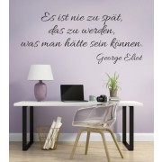 Es ist nie als Wandtattoo