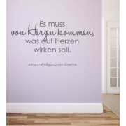 Es muss von Herzen kommen... als Wandtattoo