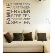 Familie, Freuen... als Wandtattoo