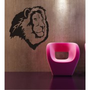 Löwenkopf als Wandtattoo