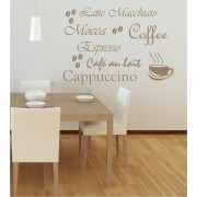 Kaffee, Coffee als Wandtattoo