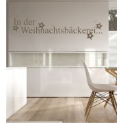 In der Weihnachtsbäckerei als Wandtattoo