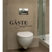 Gäste Lokus als Wandtattoo