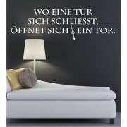 Wo eine Tür... als Wandtattoo