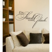 Ein Stück vom Glück als Wandtattoo.