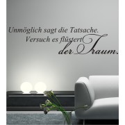 Versuch es flüstert der Traum ... als Wandtattoo