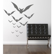 Fledermausschwarm als Wandtattoo 