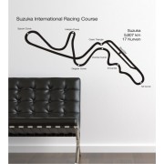 Japan Rennstrecke als Wandtattoo