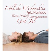 Fröhliche Weihnachten 2 als Wandtattoo