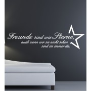 Freunde sind wie Sterne ... als Wandtattoo