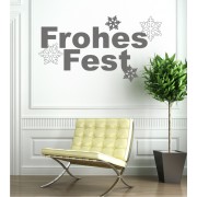 Frohes Fest als Wandtattoo