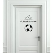Fußball mit Name als Wandtattoo