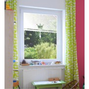 Gardine in Milchglasoptik