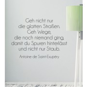 Wandtattoo geh nicht nur