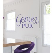 Genuss Pur als Wandtattoo
