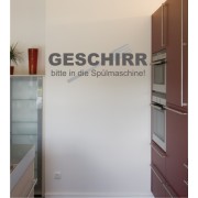 Geschirr bitte... als Wandtattoo