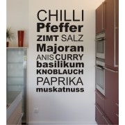 Gewürze 4 als Wandtattoo