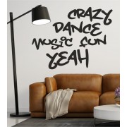 Crazy, Dance als Wandtattoo