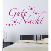 Gute Nacht 2 als Wandtattoo.