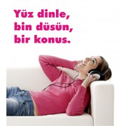 Yüz dinle... als Wandtattoo