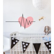 Heartbeat als Wandtattoo 