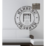 Stempel von Hamburg als Wandtattoo 