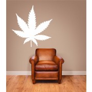 Hanfblatt als Wandtattoo