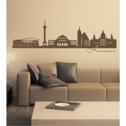 Skyline von Hannover als stylisches Wandtattoo