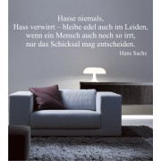 Hasse niemals als Wandtattoo