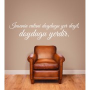 Insanin vatani... als Wandtattoo