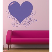 Herzranke als Wandtattoo