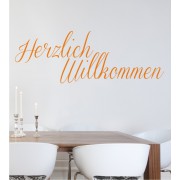 Herzlich Willkommen als Wandtattoo
