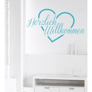 Herzlich Willkommen 3 als Wandtattoo