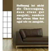 Hoffnung ist nicht... als Wandtattoo