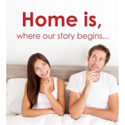 Home is where our... als Wandtattoo 