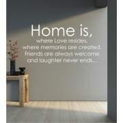 Home is where... als Wandtattoo