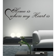 Home is where my Heart is als Wandtattoo