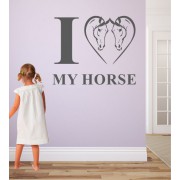 I Love my Horse 1 als Wandtattoo
