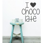 I love chocolate als Wandtattoo