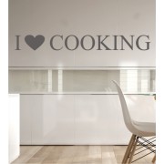 I Love Cooking als Wandtattoo