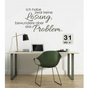 Ich habe zwar... als 2-farbiges Wandtattoo