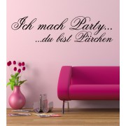 Ich mach Party ... als Wandtattoo