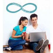 Infinity mit Namen als Wandtattoo