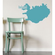 Island als Wandtattoo