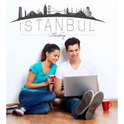 Istanbul Skyline als Wandtattoo